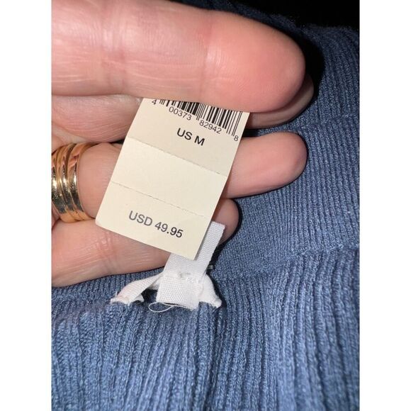 Aerie Take Charge Blue Sweater Skirt Medium New with tag - Picture 4 of 5